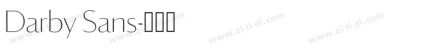 Darby Sans字体转换